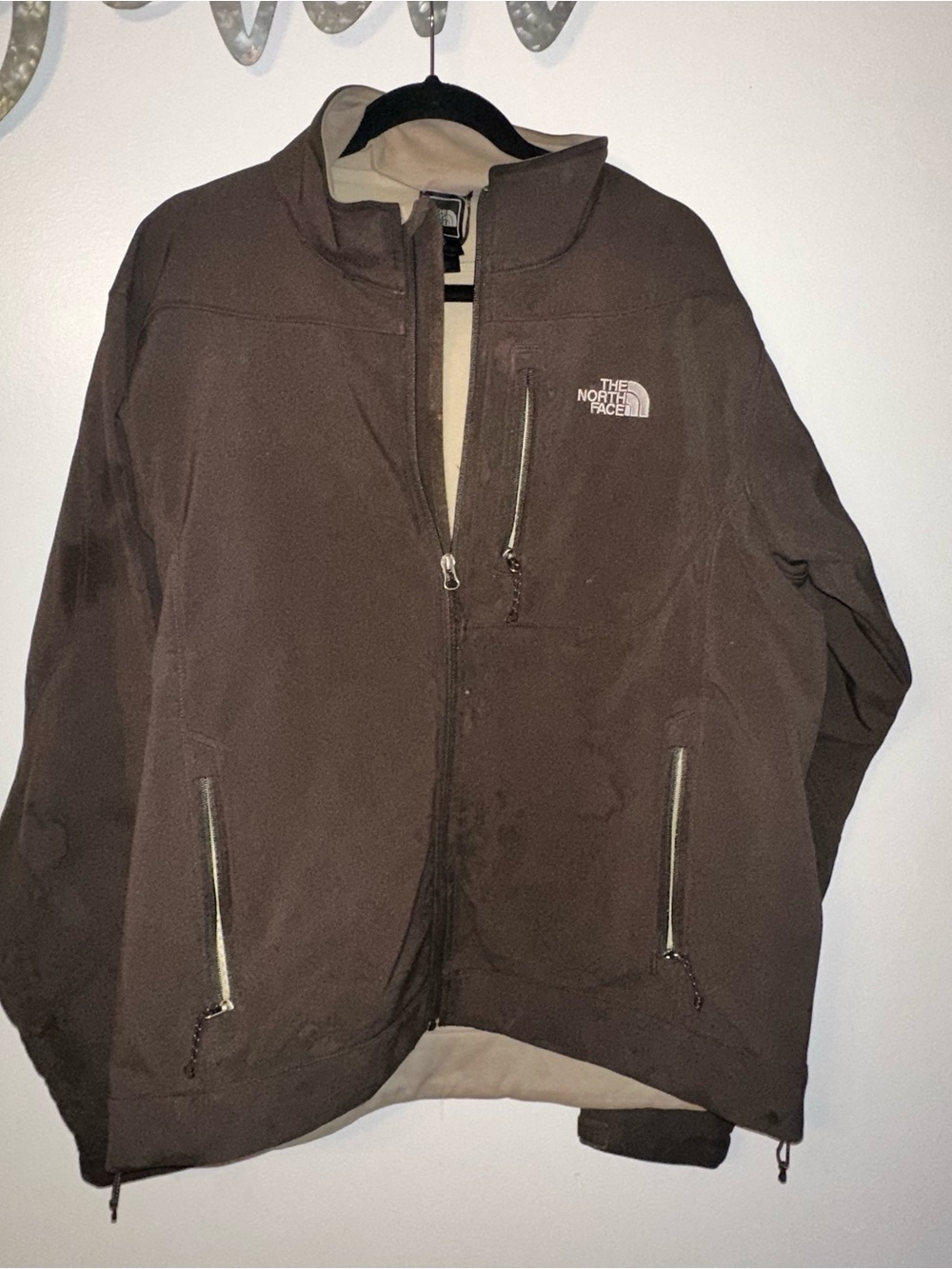 The North Face Men's Brown Hardshell Fleece Jacket